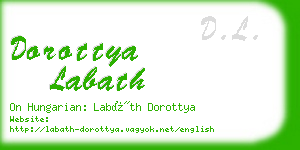 dorottya labath business card